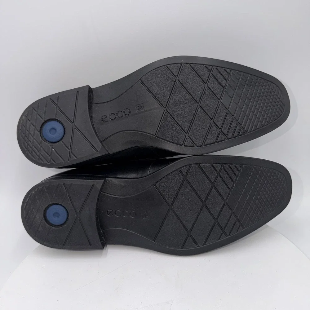 Ecco Men's Melbourne Penny Loafer Black Leather Dress Shoes Size 10 EU 44